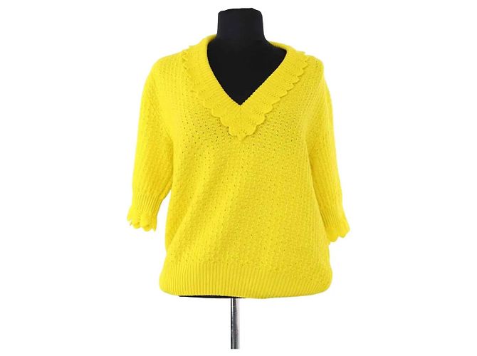 Autre Marque Molli Wollpullover Gelb