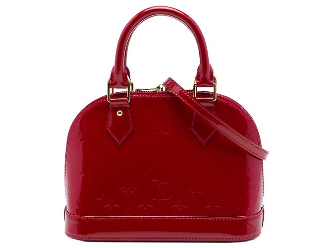 Bolso Satchel Alma BB Louis Vuitton Monogram Vernis Rojo Roja