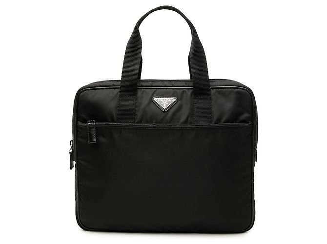 Borsa Business Prada Tessuto Nera Nero