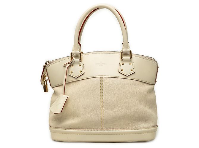 Louis Vuitton Suhali Lockit PM Handtasche Weiß