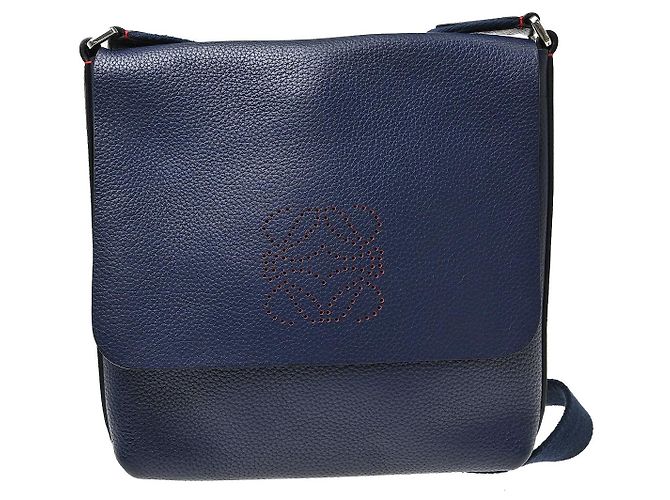 Loewe Anagram Leather Bleu