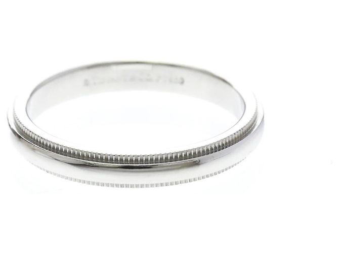 Tiffany & Co Tiffany Milgrain Ring aus Platin Silber