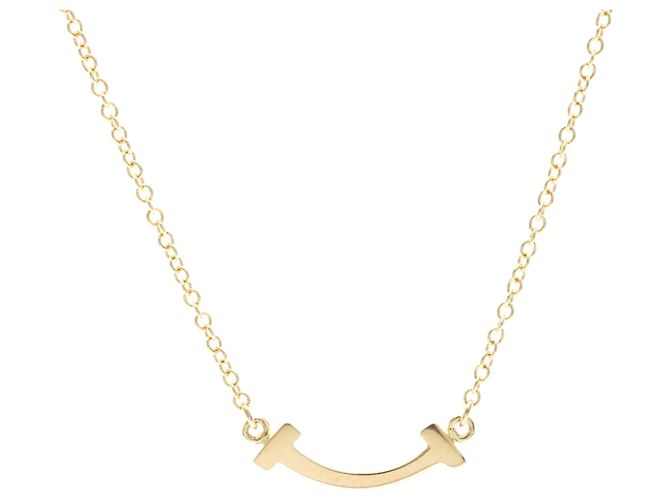 Tiffany & Co Collana Tiffany T Smile Micro Size in oro rosa D'oro