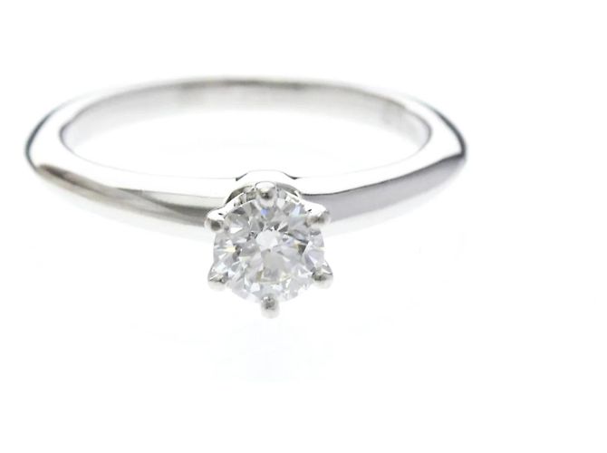 Tiffany & Co Tiffany Solitär Diamantring Silber