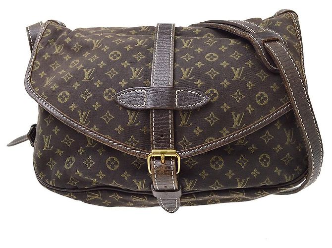 Louis Vuitton Saumur Mini Lin 30 Marrom