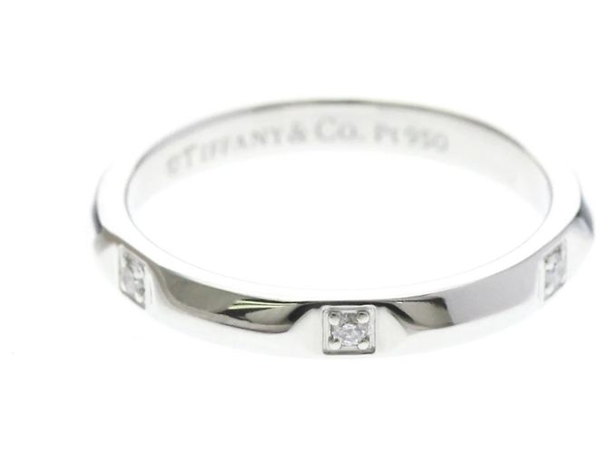 Tiffany & Co. True Band Platinum / 5PDiamond Silber