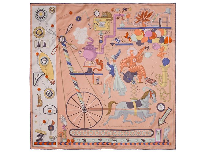 Hermès HERMES Multicolor Silk Accessory - 103804 Multiple colors