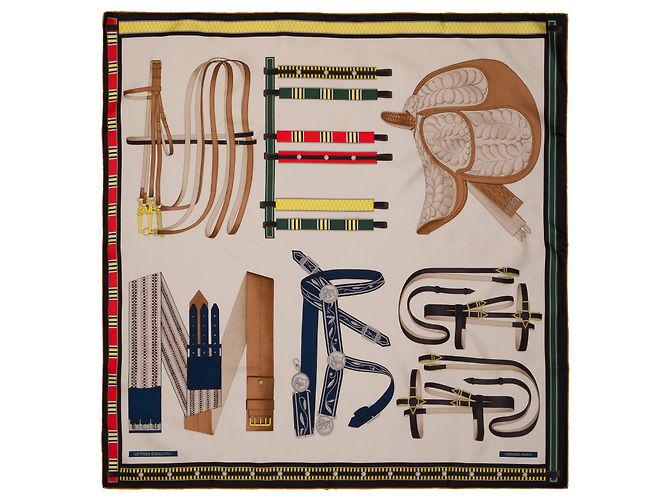 Hermès HERMES Multicolor Silk Accessory - 103805 Multiple colors