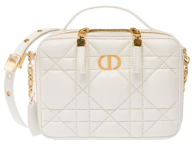 Bolsa DIOR Dior Caro em Couro Branco - 103829