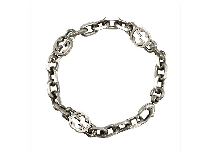 Pulsera con dije Interlocking Chain Gucci