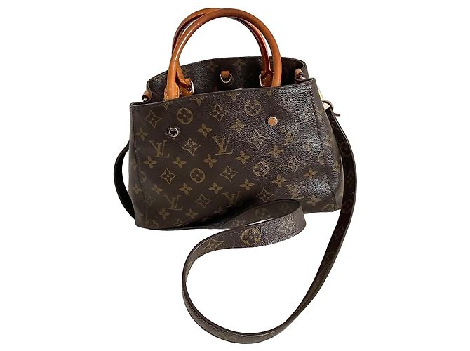 Louis Vuitton Montaigne BB Mala Monogram Marrom Monograma