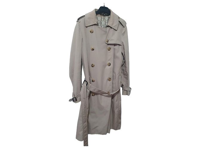 Gabardina Carolina Herrera beige de algodón