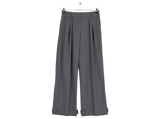 Calças wide leg cinzentas Rat & Boa Cinza
