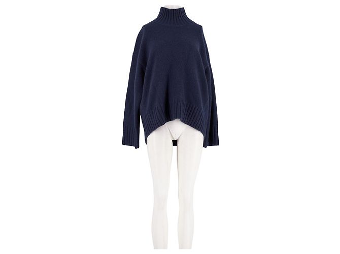 Cos Kaschmirpullover marineblau