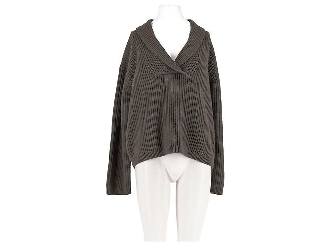 Autre Marque ARKET Wollpullover Khaki