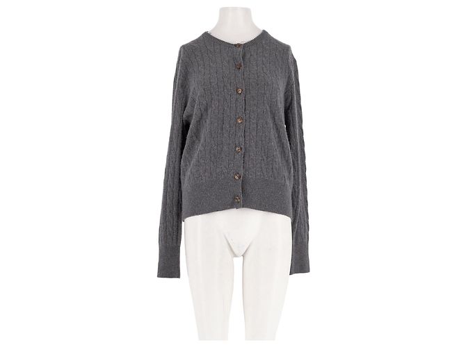 Autre Marque LILYSILK Kaschmir-Cardigan Grau