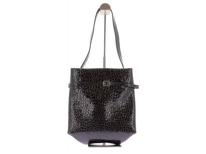 Autre Marque Borsa nera croco "Mini Tote du Jour" Nero