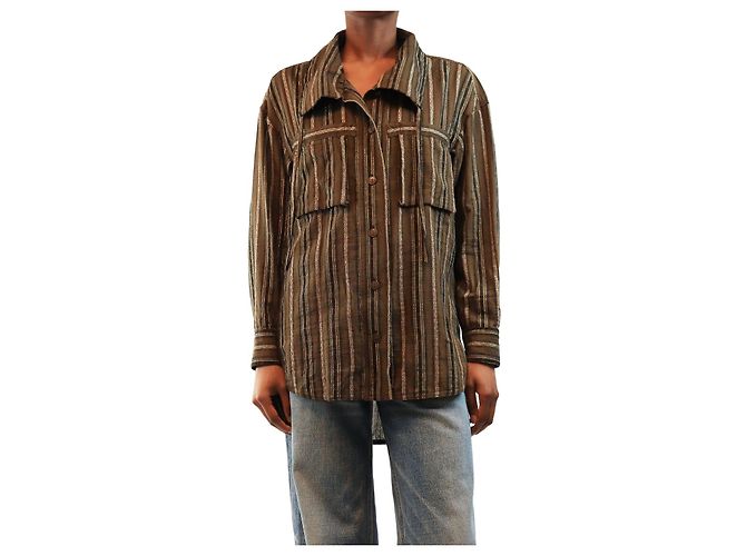 Isabel Marant Bronze Chelia shirt - size UK 6
