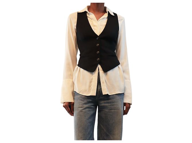 Rag & Bone Black waistcoat - size UK 4