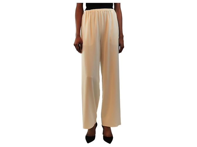 Autre Marque Elastische Hose in Creme - size XS Roh