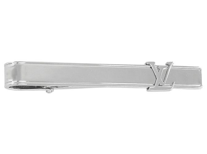 Louis Vuitton Silver Metal Tie Pin Silvery