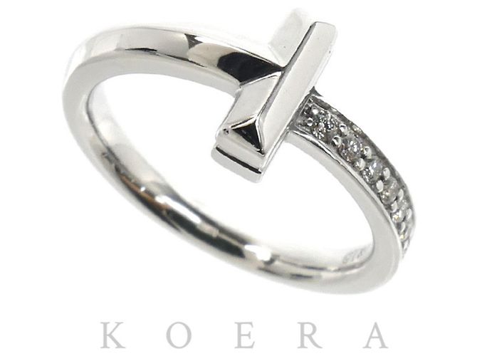 Tiffany & Co. T One Ring aus 18K Weißgold mit Diamant