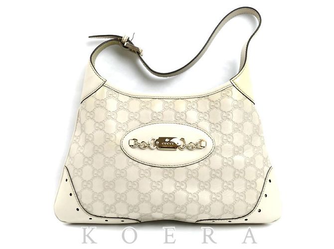 Bolsa Gucci Guccissima One-Shoulder Branco