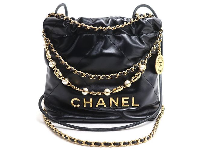 Borsa a tracolla 2-Way Chanel 22 Mini Nero