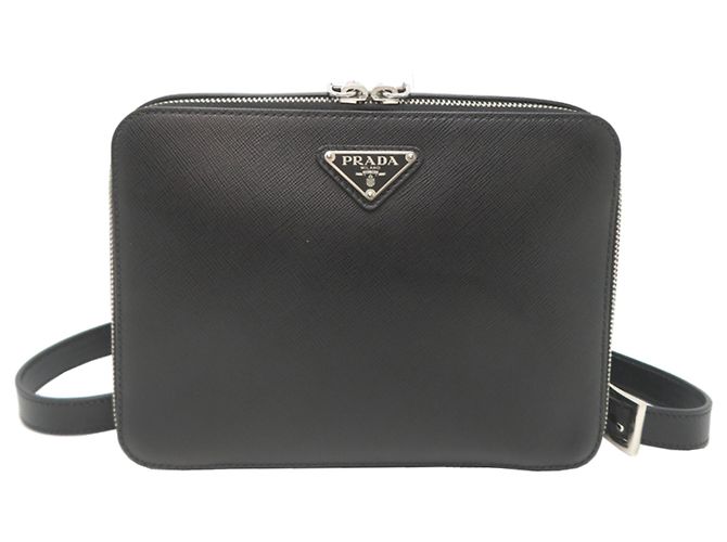Prada Women's Saffiano Leather Black Backpack