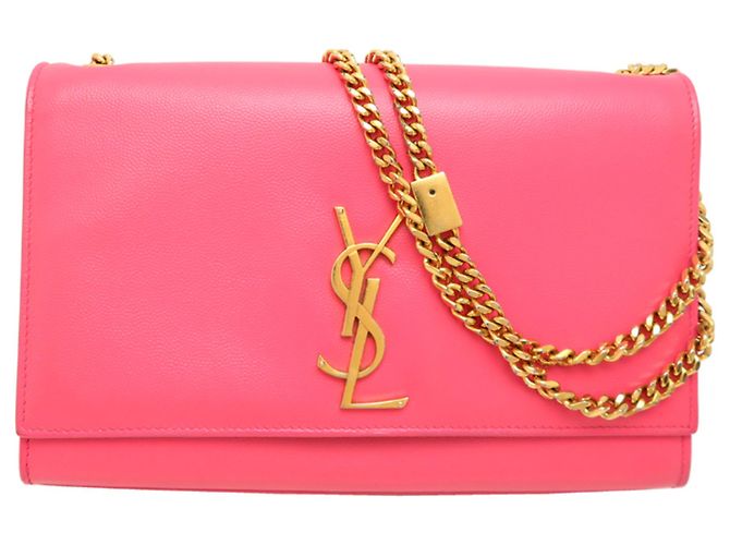 Saint Laurent Paris Kate Medium Shoulder Bag Pink