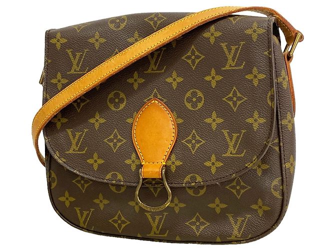 Borsa a tracolla Louis Vuitton Monogram Saint Cloud GM Marrone
