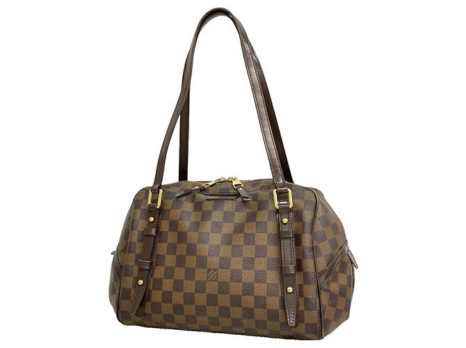 Borsa a tracolla Louis Vuitton Damier Rivington GM Marrone Damier ebene