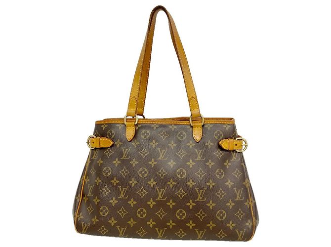 Saco Tote Horizontal Louis Vuitton Monogram Batignolles Marrom
