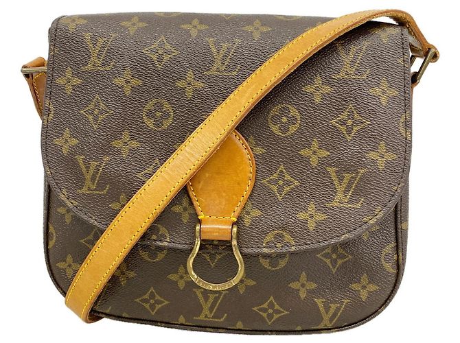 Borsa a tracolla Louis Vuitton Monogram Saint Cloud GM Marrone