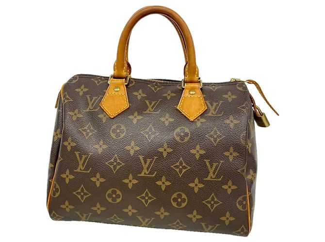 Louis Vuitton Monogram Speedy 25 Handtasche Braun
