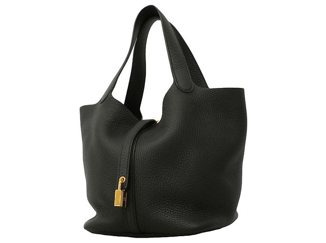 Hermès Sac à main Hermes Picotin Lock MM Noir