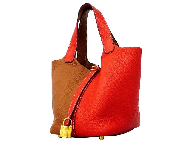 Hermès Sac à main Hermes Picotin Lock PM Casaque Doré