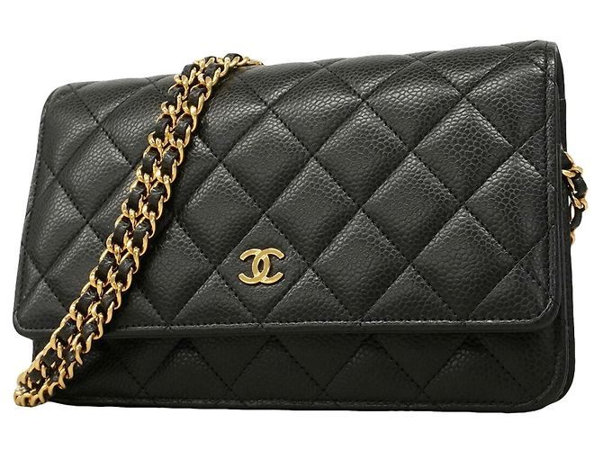 Cartera de hombro con cadena Chanel Matelassé Negro