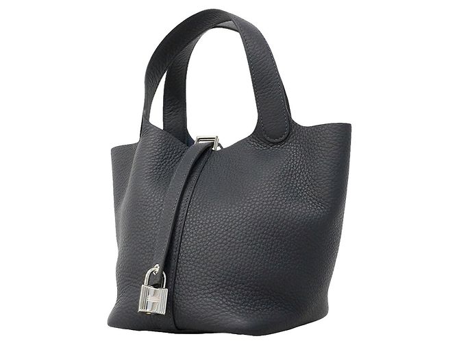 Hermès Borsa Hermes Picotin Lock PM Blu navy