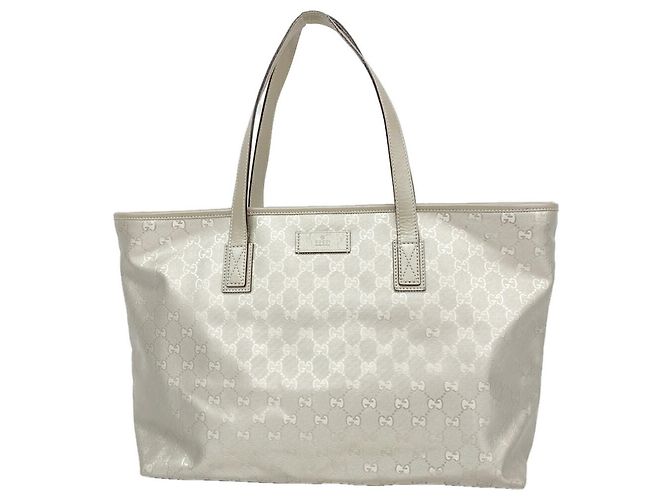 Borsa Tote Gucci GG Stampata Argento