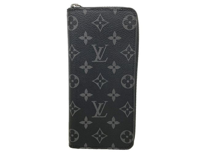 Louis Vuitton Monogram Eclipse Zippy Wallet Black