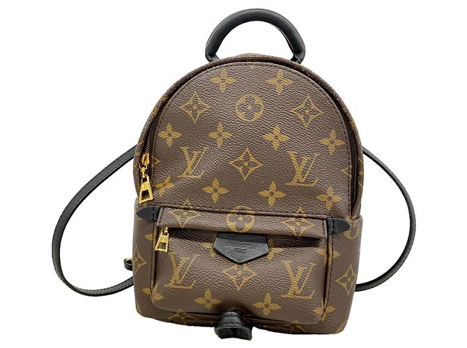 Zaino MINI Palm Springs Monogram Louis Vuitton Marrone