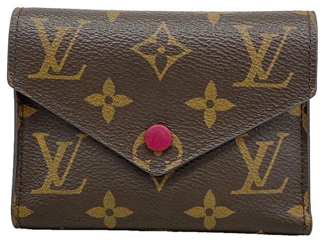 Portafoglio Louis Vuitton Tri-fold in Fuchsia Fuschia