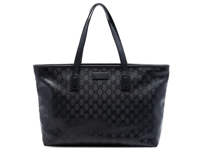 Tote Gucci Medium GG Stampata Nera Nero