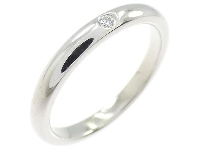 Tiffany & Co Anillo alianza apilable Tiffany Platinum 950 con diamante