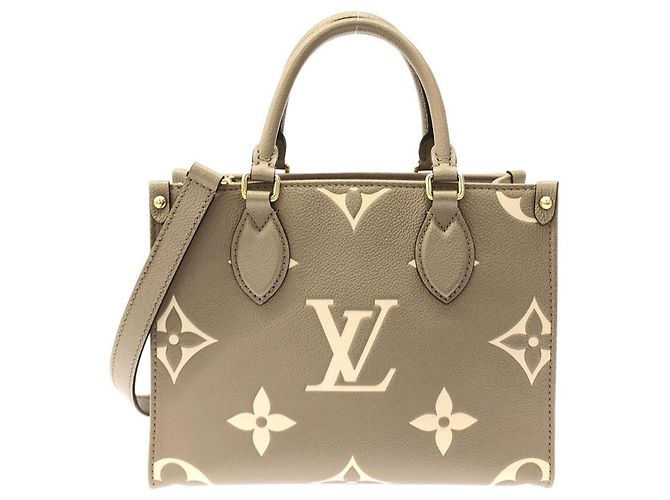 Sac à main Louis Vuitton Bicolor Monogram Empreinte OnTheGo PM Multicolore Gris Monogramme