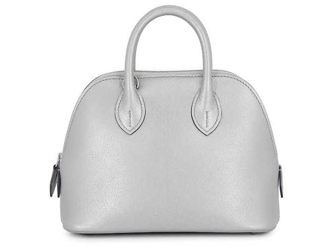 Hermès Hermes Bolide 1923 Mini Handtasche Silber