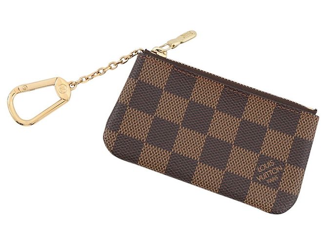 Portamonete Louis Vuitton Damier Ebene Marrone
