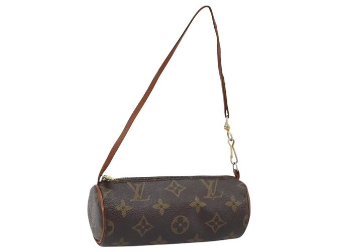 Louis Vuitton Papillon Pochette Monogram Canvas Mini Castaño