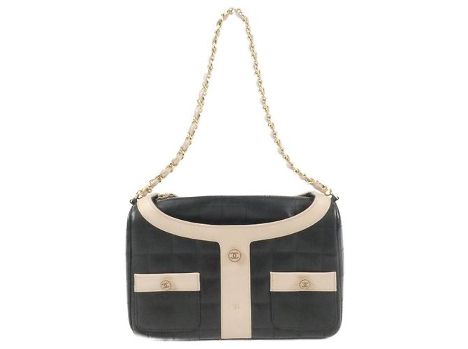 Borsa a tracolla Chanel 17540 Nero Rosa